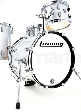 Комплект барабанов Ludwig Breakbeats Set White Sparkle
