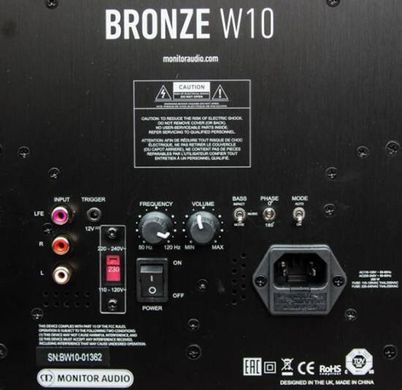 Сабвуфер Monitor Audio BRONZE W10