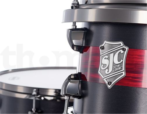 Премиум комплект SJC Drums Custom Rock Satin Stain & Red