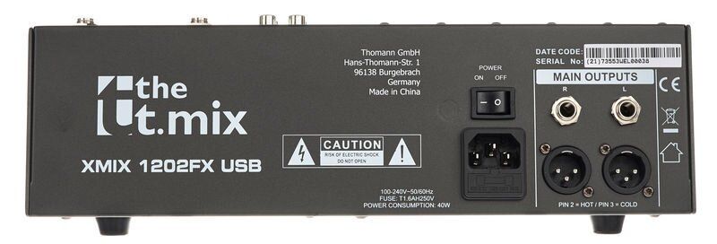 the t.mix xmix 1202 FX USB