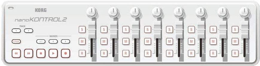 MIDI контроллер KORG NANOKONTROL 2 White