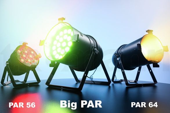 LED PAR multi-color Stairville Big Par 24x12 HEX RGBAW/UV BRS